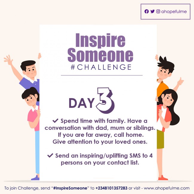 Day 3 #InspireSomeone