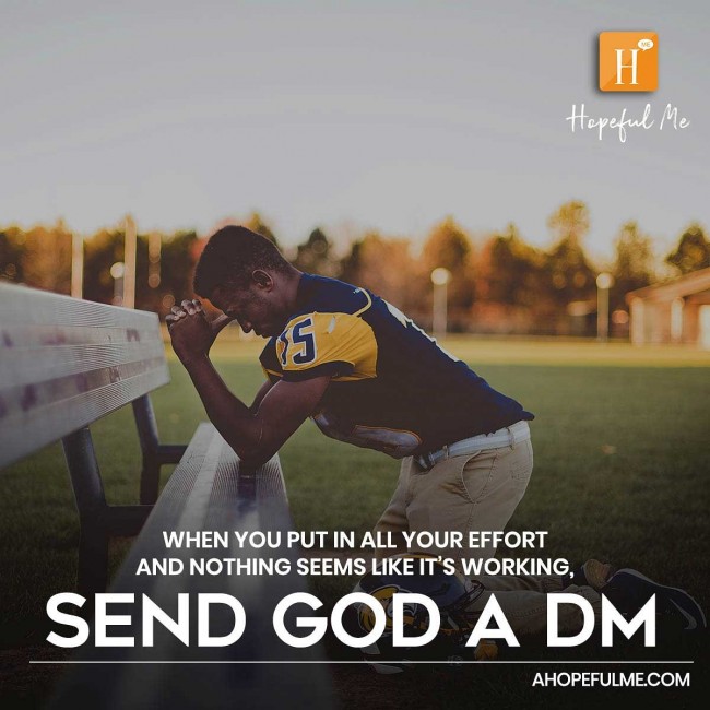 Send God a DM 