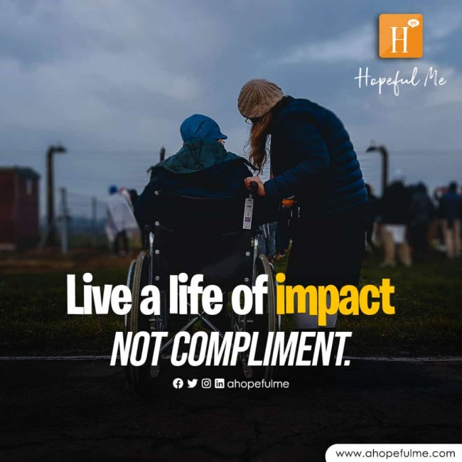 Live a life of impact 