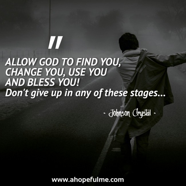 ALLOW GOD FIND YOU