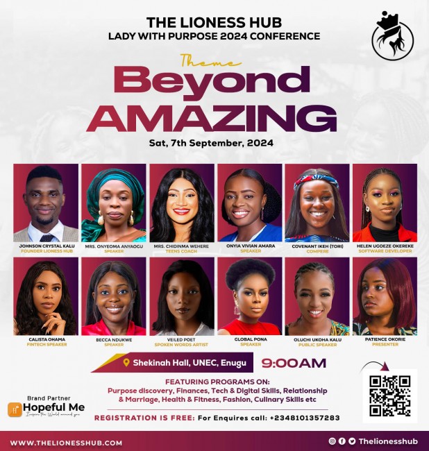 Lioness Hub 2024 Conference - Theme: Beyond Amazing