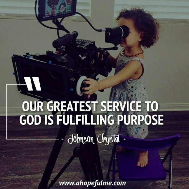 Fulfil purpose 